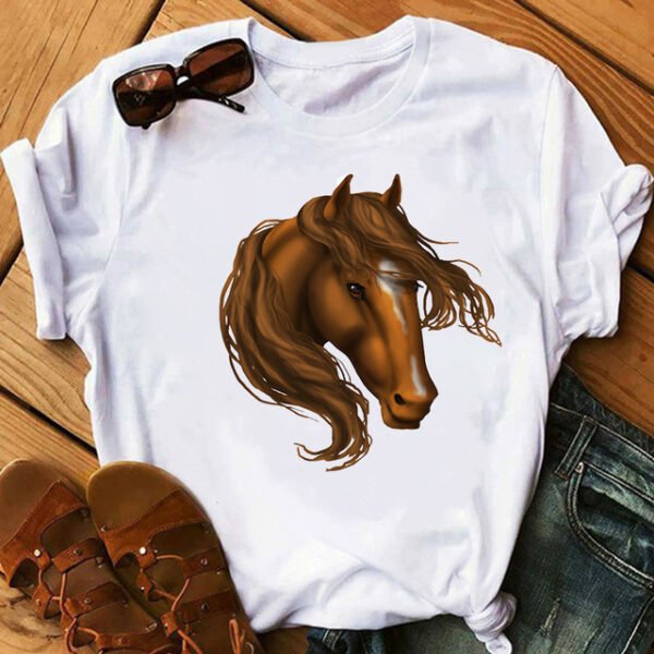 T-shirt Girls Horse - Image 2