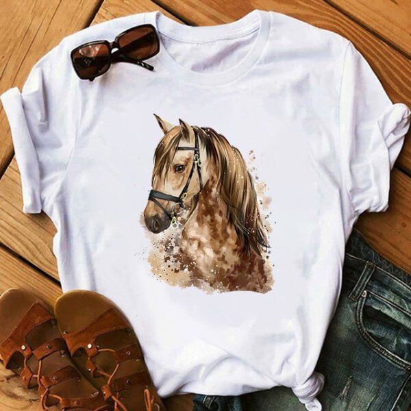 T-shirt Girls Horse - Image 4